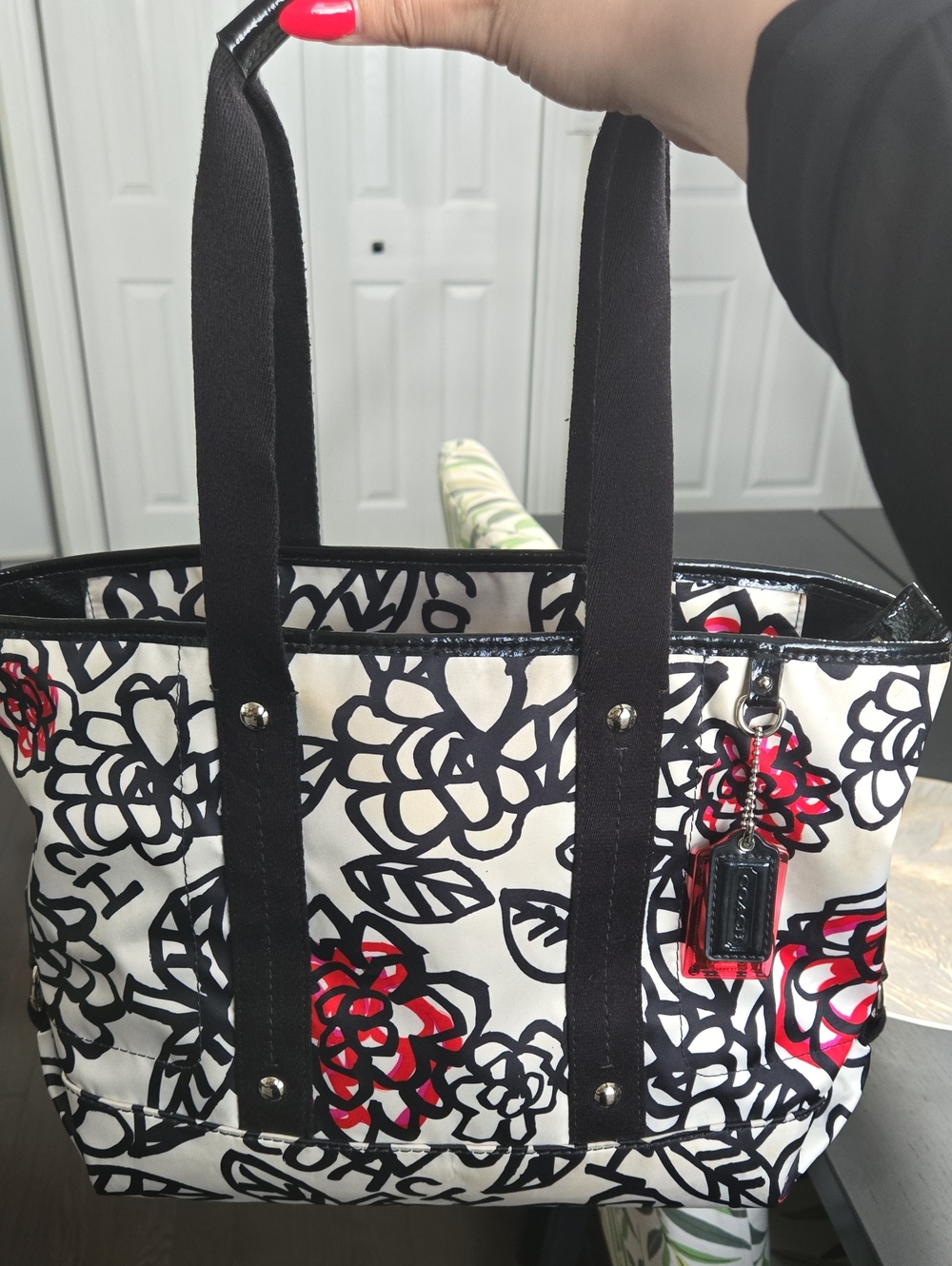 Coach Floral Canvas Tote